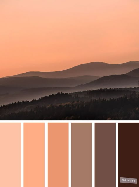 Brown chocolate and peach color combination #color #colorpalette #peach Peach Color Combination, Peach Colour Combinations, Peach Color Palettes, Wedding Colour Palettes, Mood Wedding, Bedroom Colour Palette, Brown Color Schemes, Themes Wedding, Brown Color Palette