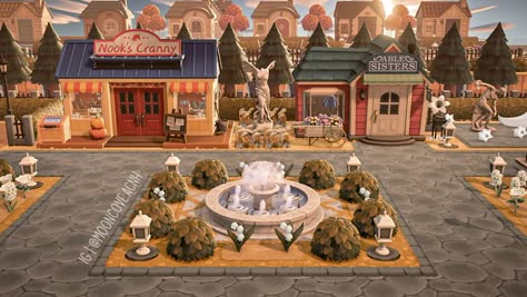 Acnh Neighborhoods Layouts, Cottagecore Animals, City Core, Cottagecore Animal Crossing, Ac Ideas, Acnh Cottagecore, Animal Crossing 3ds, Animals Crossing, Ac New Leaf