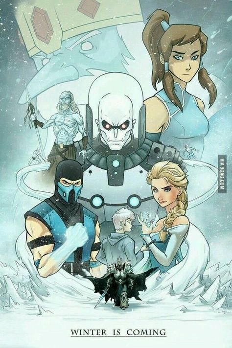 Cartoon Crossovers, Anime Crossover, Legend Of Korra, Winter Is Coming, Funny Comics, Percy Jackson, Adventure Time, Anime Character, Cartoon Art