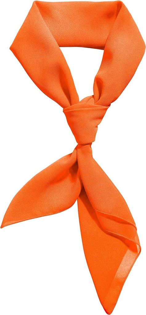 Orange Scarf Fred Jones Costume Adult Ascot Bandana Neck Scarf Women Men at Amazon Women’s Clothing store 50s Pinup Hairstyles, Fred Jones Costume, Pinup Hairstyles, Neck Scarf Women, Tying A Bow, Fred Jones, Bandana Neck Scarf, Ponytail Scarf, 50s Pinup