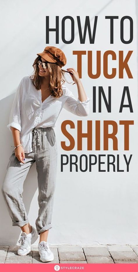 Front Tuck Shirt, Half Tucked Shirt, Tucked In Shirt Outfit, Shirt Tucked Into Jeans, How To Style Oversized Shirt, Tuck In A Shirt, Shirt And Jeans Women, Long Shirt Outfits, Tucked In Shirt