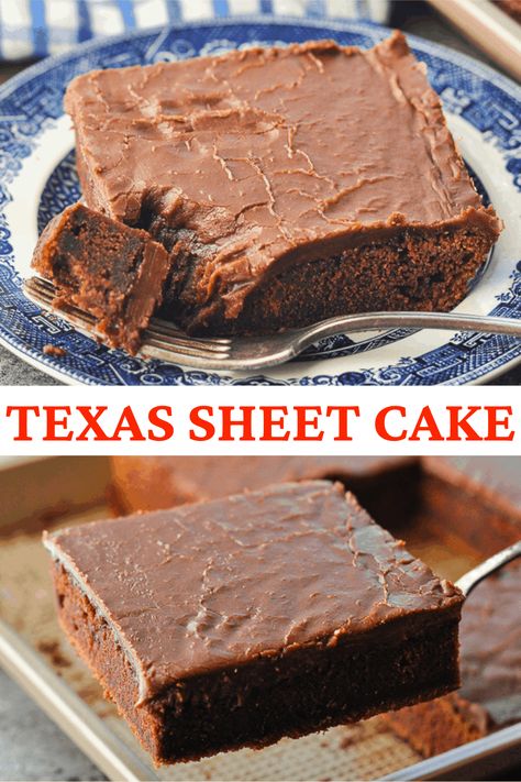 Texas Sheet Cake Pioneer Woman, Texas Chocolate Sheet Cake, Chocolate Sheet Cake Recipe, Texas Sheet Cake Recipe, Texas Sheet, Easy Chocolate Desserts, Texas Sheet Cake, Pinterest Challenge, Chocolate Sheet Cake