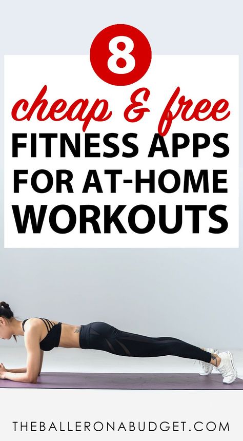 Looking for some affordable ways to workout at home? Here are some great apps that are both free and cheap to get your fitness on at home! - www.theballeronabudget.com Better Me App Workouts, Best Free Workout Apps For Women, Free Exercise Apps For Women, Free Workout Apps For Women, Free Exercise Apps, Free Fitness Apps, Exercise Apps, Free Workout Apps, Tech Apps