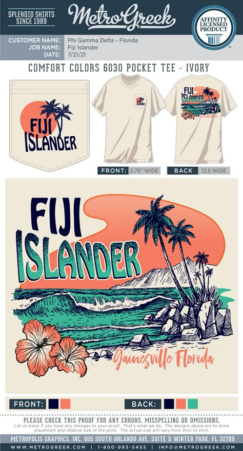 Fiji Islander Shirt | Phi Gamma Delta | Fraternity Shirt | Metro Greek | Beach Party | Beach Shirt | Greek Shirts Luau Theme Tshirts, Beach Party Illustration, Beach Tshirt Ideas, Beach Shirt Ideas, Beach Tshirt Designs, Zipper Drawing, Beach Shirt Design, Fraternity Shirt Design, Shutterstock Design