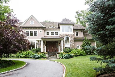 Tour an Elegant Weston, Massachusetts, Home Photos | Architectural Digest Italian Facade, Royal Barry Wills, Massachusetts Homes, Massachusetts Houses, House Elevations, Massachusetts Home, Brindleton Bay, Copper Roof, House Backyard