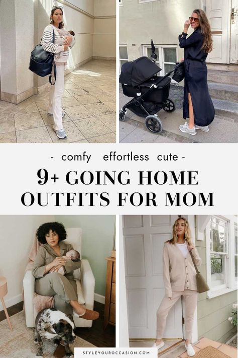 Outfits For After Giving Birth, Hospital Post Partum Outfits, Mother Going Home Outfit, Mom Going Home From Hospital Outfit, Out Of Hospital Outfit Mom, Going To Hospital Outfit, Post Birth Hospital Outfit, Coming Home From The Hospital Outfit, Comfy Going Home Outfit For Mom