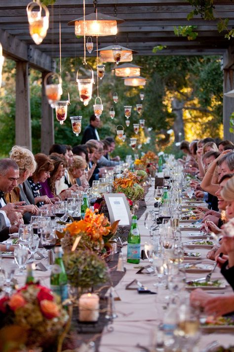 Crowded Table, Carmel Weddings, Outdoor Dinner Parties, Outdoor Dinner, Long Table, Ranch Wedding, Outdoor Party, Beautiful Table, Inspiration Style