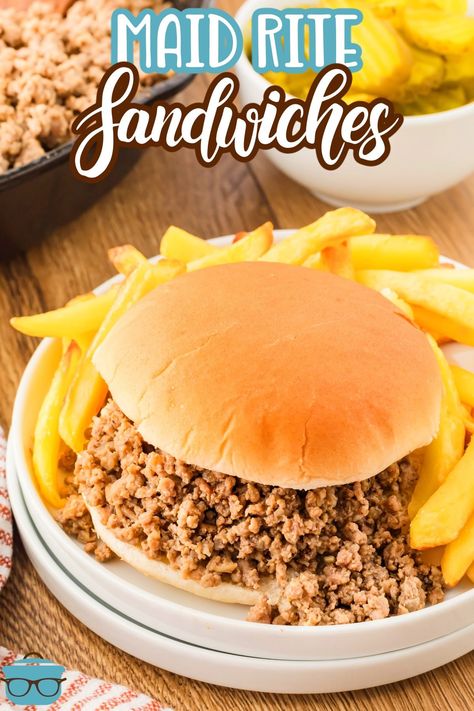 Made Right Sandwich, Loosemeat Sandwich Recipe, Hamburger Loose Meat Sandwiches, Ground Beef Sandwiches Recipes, Maid Right Sandwich Recipe, Loose Burger Recipes, Loose Meat Burgers, Lose Meat Sandwich Recipe, Loose Meat Sandwich Recipe Ground Beef