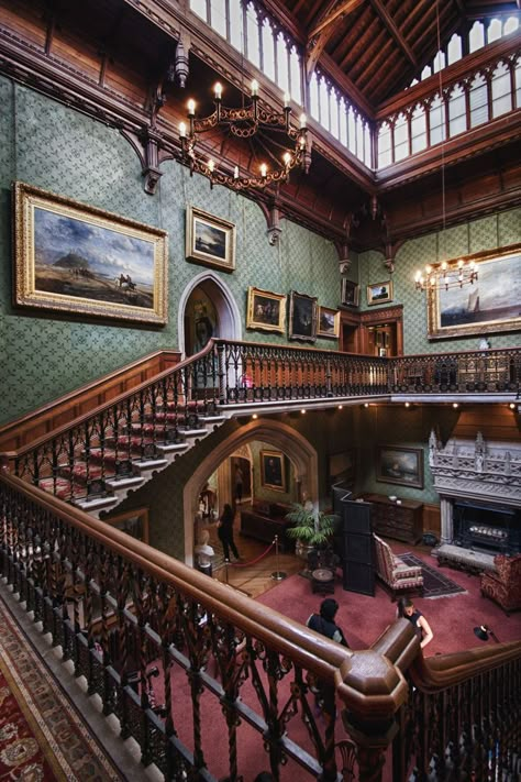 Tyntesfield by Mogseyboy Interior Shot of Tyntesfield. A Victorian Gothic Mansion in Wraxall Somerset. Owned by the National trust. http://www.steampunktendencies.com Victorian Homes Interior, Victorian Gothic Mansion, การออกแบบ Ui Ux, Mansion Homes, Victorian House Interiors, Gothic Mansion, Victorian Interior, Victorian Interiors, Homes Interior