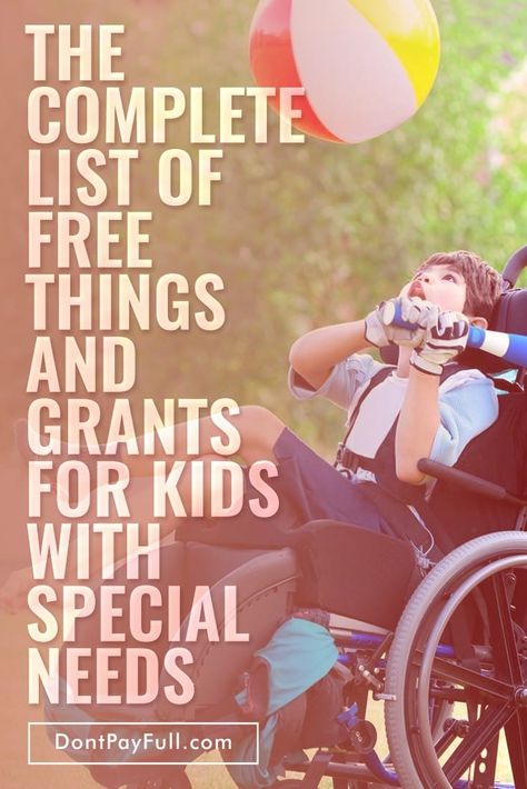 The Complete List of Free Things and Grants for Kids with Special Needs Rett Syndrome, Special Needs Resources, Special Needs Mom, Wheel Chair, Special Kids, Spectrum Disorder, Special Needs Kids, Free Things, Child Development