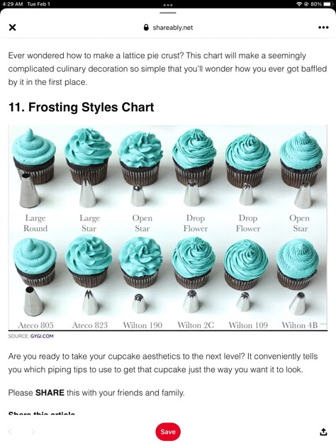 Blue Decorated Cupcakes, Wilton Cupcake Tips, How To Make Cupcake Cake, Simple Buttercream Cupcake Designs, Frosted Cupcakes Designs, Cupcakes Buttercream Decoration, How To Make Cute Cupcakes, Colored Frosting How To Make, Cupcake Buttercream Frosting Design