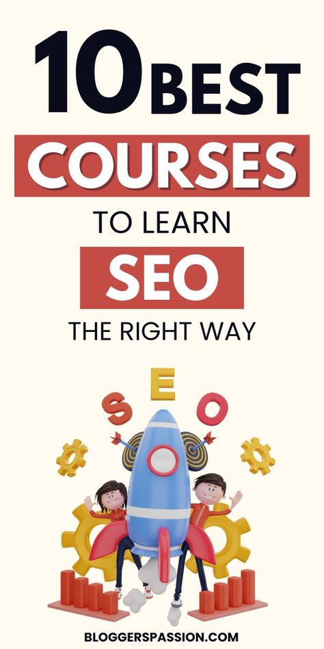 Do you want to learn SEO and make money? Here we've listed some of the best SEO courses that you can take to learn SEO the right way and also make money out of it. Seo Learning, Courses To Learn, Seo Course, Seo Backlinks, Word Press, Best Seo Tools, Seo Tutorial, Seo Basics, Seo Strategies