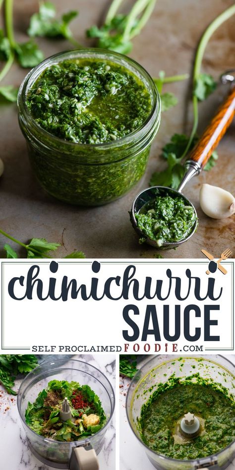 Best Chimichurri Sauce Recipe, Best Chimichurri Sauce, Best Sauce Recipe, Chimichurri Sauce Recipe, Parsley Recipes, Parsley Pesto, South American Recipes, Chimichurri Recipe, Homemade Pantry