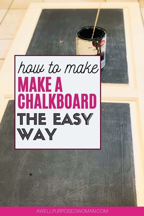 Learn how to make a chalkboard the easy way. This step by step tutorial will show you how you can make a simple chalkboard on your own. You can make a chalkboard for your home school or office in no time with this easy to follow tutorial. Make A Chalkboard Diy, How To Make Chalkboard Paint, How To Make A Chalkboard Diy, How To Make A Chalkboard Sign, How To Make A Chalkboard, Chalkboard Art Tutorial, How To Make Chalkboard, Kitchen Blackboard, Homemade Chalkboard