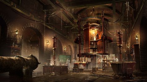 Underground Lab - Characters & Art - Assassin's Creed Syndicate Underground Lab, Assassin's Creed Syndicate, Labs Art, Assassins Creed Syndicate, Concept Art World, Game Concept Art, Assassin’s Creed, The Grove, Environment Design