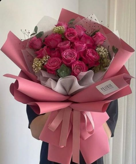 Pink Flower Bouquet, Birthday Flowers Bouquet, Valentine Bouquet, Luxury Flower Bouquets, Pink Rose Bouquet, Flower Bouquet Diy, Birthday Bouquet, Fresh Flower Bouquets, Boquette Flowers