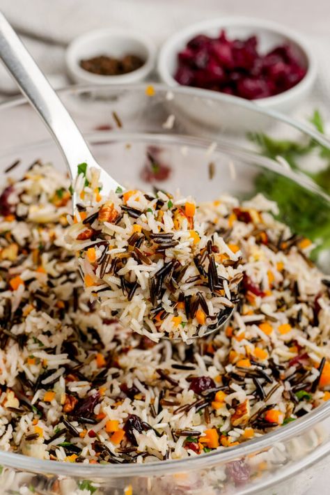 Lundberg-wild-blend-rice Recipes, Wild Rice Pilaf Recipe Easy, Wild Rice Pilaf With Cranberries, Medetarian Dishes, Wildrice Sidedish, Mediterranean Rice Pilaf Recipe, Seasoned Wild Rice, Wild Rice Side Dish, Wild Rice Pilaf Recipe