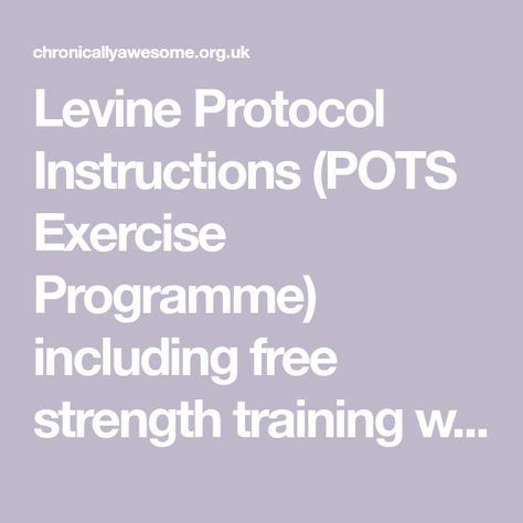 Exercise With Pots, Pots Workout Plan, Exercise For Pots, Pots Exercise Program, Pots Friendly Workouts, Levine Protocol, Pots Workout, Pots Exercise, Heart Rate Training