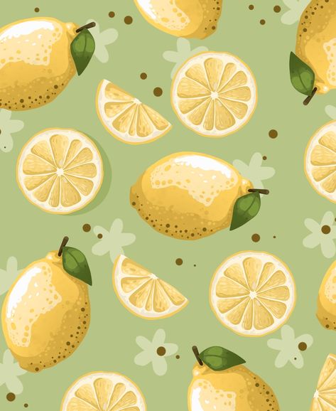 Patterns with juicy lemons 🍋 Bright lemons pattern for your feed, to bring some vibrant colours to your day 💫 What’s your favourite fruit? . . . #drawing #foodillustration #patterns #lemon #procreatedrawing #drawtime #digitalartist #foodart #illustrator #smallartist #artistsupport #romania Cute Lemon Drawing, Lemon Art Illustration, Lemon Illustration, Lemon Drawing, Fruit Drawing, Lemon Pattern, Lemon Art, Lemon Patterns, Create Drawing