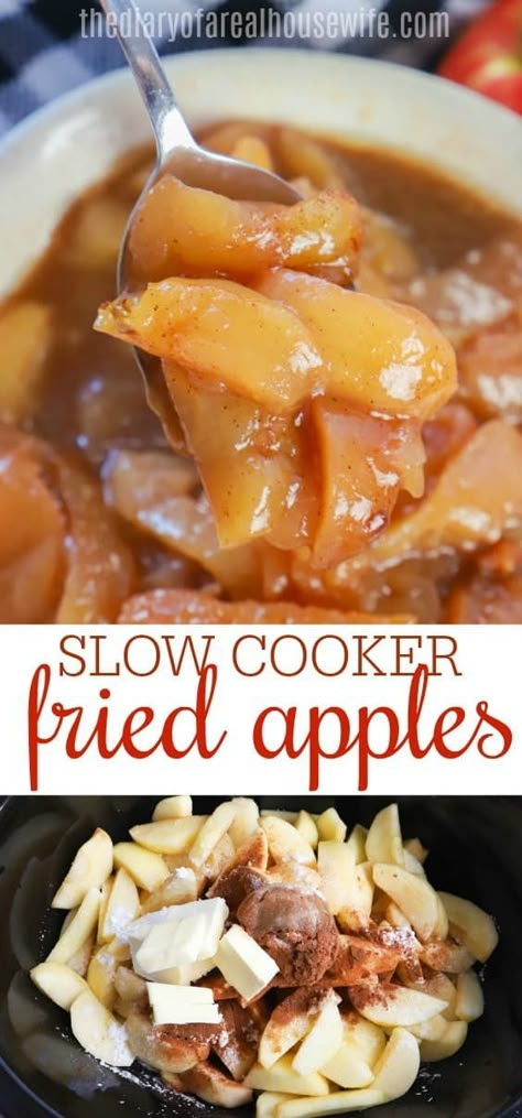 Crockpot Dessert, Crockpot Desserts, Apple Recipes Healthy, Weight Watcher Desserts, Apple Recipes Easy, Crock Pot Desserts, Boston Cream Pie, Slow Cooker Desserts, Fried Apples