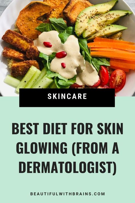 Ever wondered how much diet influences your skin? A dermatologist shares essential tips on the best foods for glowing skin and those to avoid. This guide provides straightforward advice to optimize your diet for better skin health."  About: Skin nutrition, dermatologist tips Healthy Food For Good Skin, Food For Toned Body Diet, Best Foods For Dry Skin, Diet For Better Skin, Healthy Diet For Glowing Skin, Foods You Should Eat Everyday, Skin Care Diet Plan, Healthy Skin Food Recipes, Best Food For Skin Glow