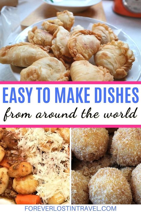 Food From Different Countries, International Snacks, International Desserts, International Dishes, Foreign Food, Around The World Food, Simple Family Meals, Recipes From Around The World, Global Recipes