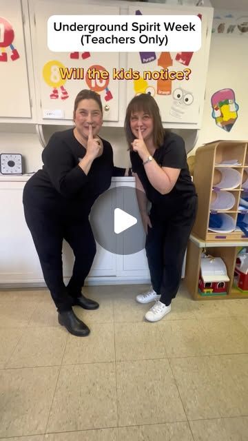 The Preschool at DUMC on Instagram: "🎉 Underground Teacher Spirit Week was a success! And the best part…the kids (and most of the parents) had no idea🤣

#undergroundspiritweek #spiritweek #teach #teaching #teacher #teacherlife #teacherhumor #school #earlyeducation #prek #preschool #kindergarten #wevegotspirit" Underground Dress Up Days For Teachers, Staff Underground Spirit Week, Dress Like Your Students Day, Kindness Week Dress Up Days, Underground Teacher Spirit Week, Teacher Spirit Week Ideas, Underground Spirit Week For Teachers, Dress Like A Student Day For Teachers, Staff Activities