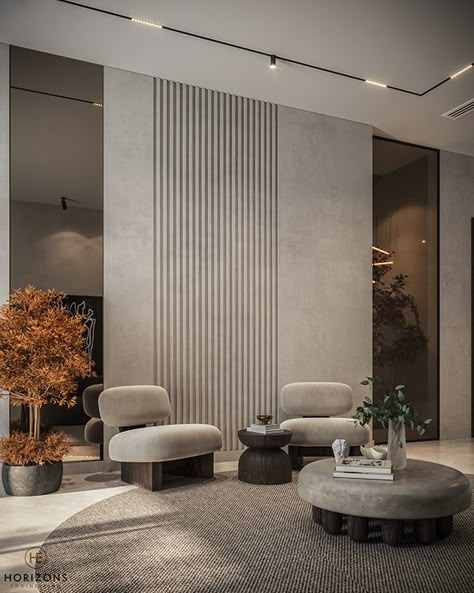 Lobby Seating, Cladding Design, Lobby Interior Design, Living Area Design, Lobby Interior, Rustic Home Design, Lobby Design, Lounge Design, Hall Design