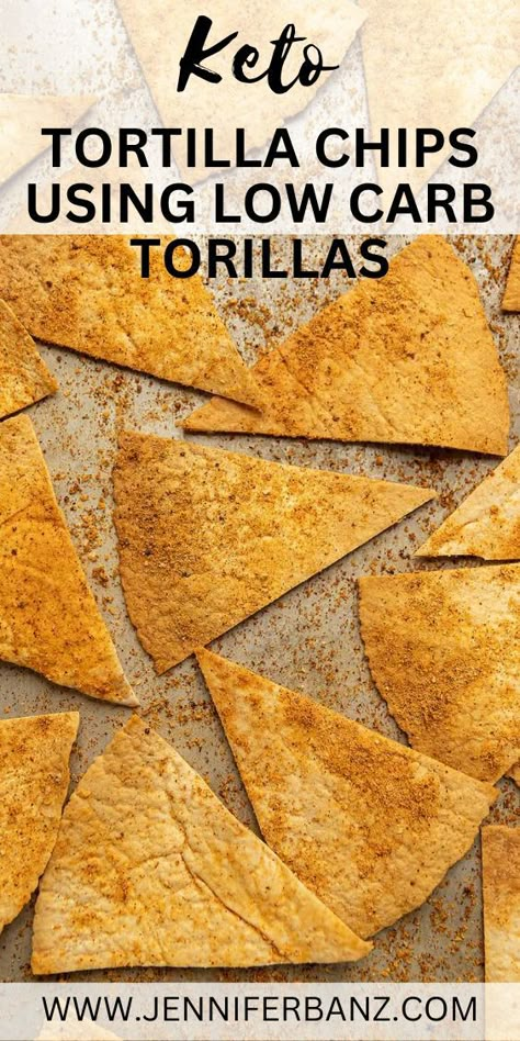 Tortilla Into Chips, Low Carb Tortillas Chips, Diy Low Carb Tortillas, Easy Keto Tortilla Chips, Baking Tortillas Into Chips, Air Fryer Recipes Tortilla Chips, Keto Tortilla Chips Recipe, Making Chips Out Of Tortillas, No Carb Tortilla Chips