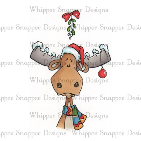 Moose Doodle, Moose Cartoon, Moose Pictures, Whipper Snapper Designs, Christmas Doodle, Christmas Window Painting, Christmas Drawings, Christmas 2025, Christmas Moose