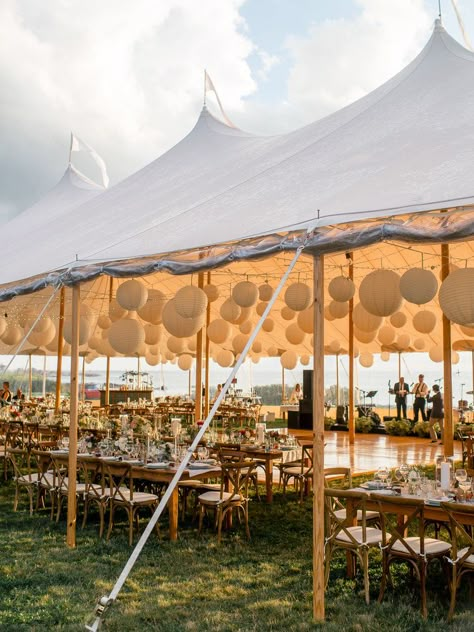 South Carolina Beach Wedding, Sperry Tent Wedding, Outdoor Tent Wedding, Celebration Dinner, Stunning Wedding Venues, Tent Decorations, Wedding Lanterns, Wedding Tent, Real Weddings Photos