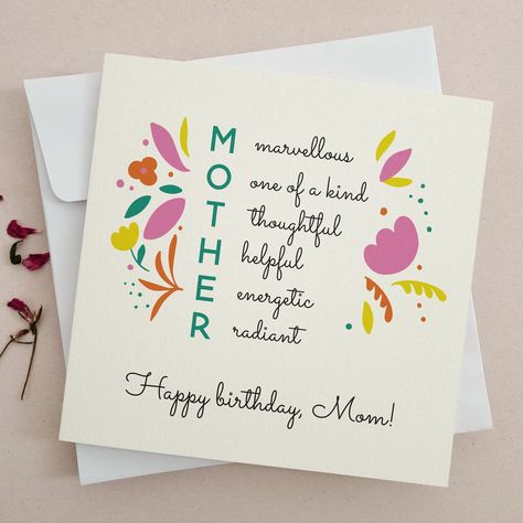 Happy Birthday Mom Card, Birthday Card for Mom, Mother Birthday Card, Birthday Card from Kids, Card For Mum, Cute Birthday Card For Mummy Greetings For Mom Birthday, For Mom Birthday, Birthday Card Design For Mom, Cute Cards For Mother's Day, What To Write In Your Mums Birthday Card, Birthday Cards For My Mom, Happy Birthday Mom Greeting Card, Mother Birthday Cards From Daughter, Happy Birthday Gift For Mom