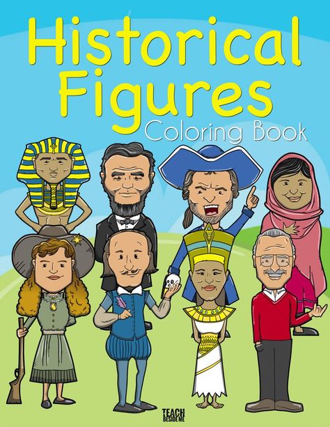 Famous Historical Figures Coloring Book History Toys For Kids, Teaching Art History, Art History Coloring Pages, Books About Art History, Starburst Slime, History Clipart, Ancient History Picture Books, Elizabeth Blackwell, Starburst Candy