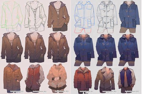 #8 Skin tone: Environment color by wlop on DeviantArt Anime Jacket, Jacket Drawing, Hoodie Drawing, Art Outfits, Small Drawings, Digital Painting Tutorials, Anime Hoodie, Color Pencil Drawing, Drawing Clothes