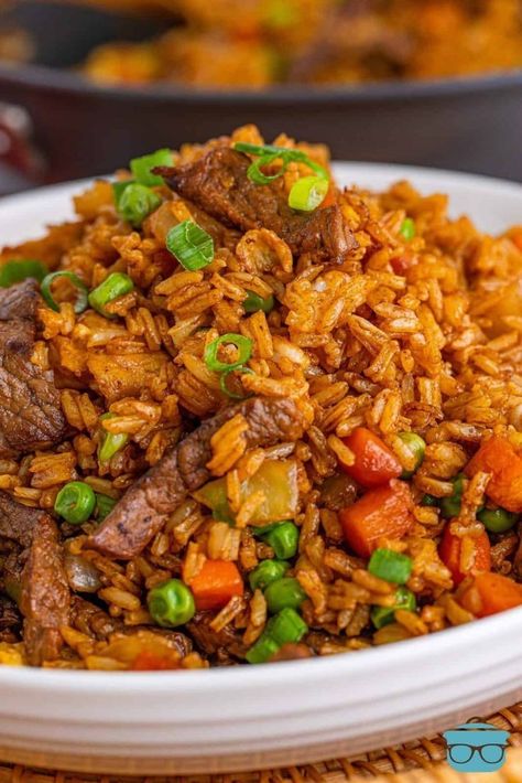 Beef Fried Rice Recipe, Teriyaki Fried Rice, Rice Dishes Recipes, Beef Fried Rice, Cooking Basmati Rice, Rice Side Dishes, Easy Rice Recipes, Country Cook, Tender Beef