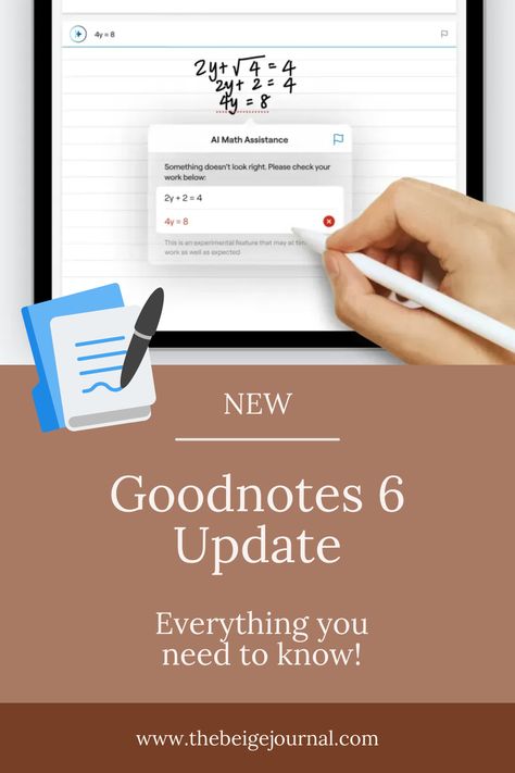 GoodNotes, a popular digital note-taking application, has recently unveiled its latest version: GoodNotes 6. This article provides an objective overview of the new features, improvements, and pricing structure introduced in this update. Pricing Structure GoodNotes 6 has introduced a new pricing model. Users can opt for a subscription at $9.99 US dollars annually or make […] The post New GoodNotes 6 Update! All you need to know appeared first on The Beige Journal. Goodnotes 6 Tips, Good Notes 6, Goodnotes Budget Planner, Goodnotes 6, Beige Journal, Math Conversions, Planner Ideas Digital, Personal Budget Planner, Digital Planner For Ipad