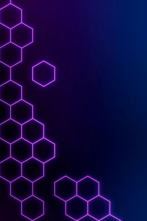 Download premium image of Glowing purple neon hexagonal patterned background by marinemynt about neon hexagon, abstract, abstract backgrounds, background design, and background image 2362225 Glow Background Neon, Beground Aesthetic, Webpage Background, Neon Hexagon, Black And Purple Background, Background Neon, Pattern Game, Purple Neon, Patterned Background