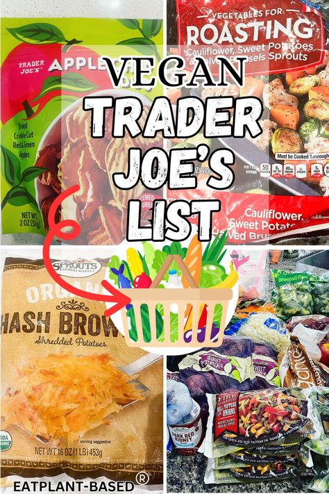 The wildly popular Trader Joe's grocery chain carries an amazing line of vegan products that are so good that anyone will enjoy them. For the plant-based community that eats even closer to the plant and is often oil-free, the shelves are stocked with an unbelievable array of items for even the most health-conscious shoppers. We have compiled a list of 140+ Trader Joe's Vegan products and included a downloadable PDF shopping list! Trader Joes Vegetarian, Dried Watermelon, Vegan Shopping List, Mango Pineapple Salsa, Trader Joes Vegan, Veggie Lasagna, Lunch Inspiration, Trader Joe's Products, Trader Joes Recipes