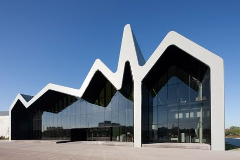 check this out! there are pics of the building that are amazing. riverside museum of transport - Zaha Hadid Buildings, Riverside Museum, Hadid Architecture, Glasgow Museum, Zaha Hadid Architecture, Transport Museum, Innovative Architecture, Zaha Hadid Architects, Amazing Buildings