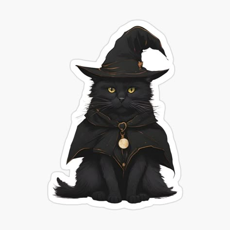 Halloween Png Icons, Halloween Stickers Printable, Cats Stickers, Weird Stickers, Harry Potter Stickers, Spooky Cat, Spooky Stickers, Cute Laptop Stickers, Cute Laptop