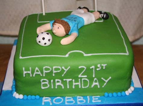 Goal Keeper Cake, Hello Kitty Soccer, Football Cake Design, Soccer Cake, Goal Keeper, Football Cake, Happy 21st Birthday, Sports Photography, 21st Birthday