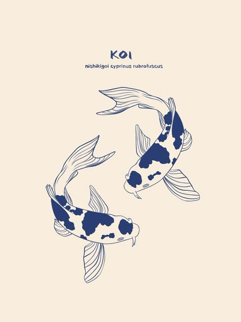 Graceful Poses, Koi Fish Print, Fish Print, Beautiful Posters, Japanese Prints, Koi Fish, الرسومات اللطيفة, Art Lovers, Minimalist Art