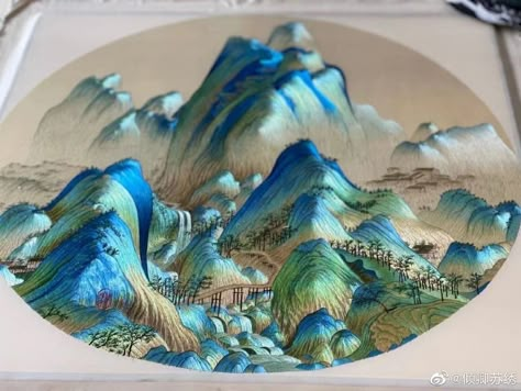 Suzhou Embroidery, Chinese Embroidery, Japon Illustration, Thread Painting, Ten Thousand, Hand Embroidery Art, Sewing Embroidery Designs, Suzhou, Silk Embroidery