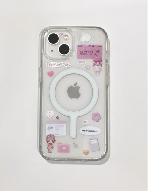 Korean Sticker Phone Case, Korean Phone Cases Aesthetic, Iphone 13 Phone Case Ideas, Korean Phone Aesthetic, Iphone 13 Cases Aesthetic, Iphone Stickers Case, Iphone 13 Aesthetic Case, Iphone 13 Case Ideas, Casing Iphone Aesthetic