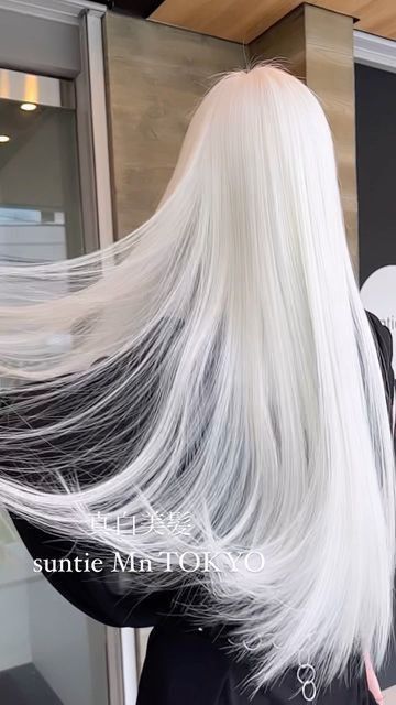 Long White Hairstyle, White Hair Hairstyles, Icy White Hair, Pure White Hair, White Hairstyle, White Hair Long, Hair Color White, White Hairstyles, White Long Hair