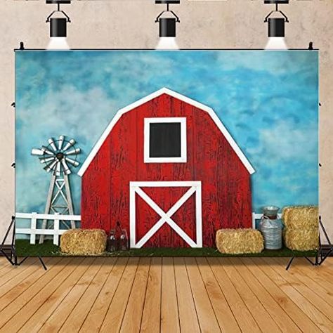 Red Barn Door Haystack Photography Backdrop Farm Theme Children Harvest Birthday Photography Background Cake Table Decoration Banner Background Vinyl 7ftx5ft Barnyard Backdrop, Birthday Horses, Farm Backdrop, Background Cake, Barn Backdrop, Red Barn Door, Christmas On The Farm, Background Studio, Cake Table Decorations