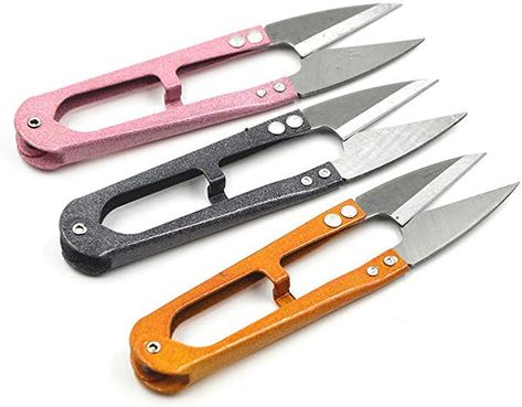 Amazon.com : DEEINN 4.1inch Sewing Scissors( pack of 3 )Yarn Thread Cutter Small Snips Trimming Nipper - Great for Stitch, Mini DIY Supplies (Multicolored-3) : Arts, Crafts & Sewing Apocalypse Survival Gear, Bonsai Pruning, Beginners Sewing, Mini Diy, Bags Pattern, Sewing Scissors, Clothes Crochet, Keychain Cute, Embroidery Scissors