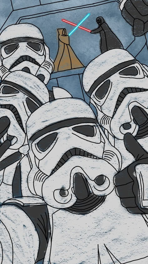 Stormtrooper Wallpapers, Star Wars Cartoon, Star Wars Painting, Star Wars Background, Star Wars Drawings, Star Wars Stormtrooper, Star Wars Wallpaper, Star Wars Artwork, Star Wars Fan Art