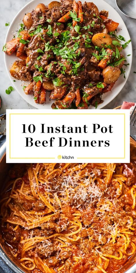 Eye Of Round Recipes, Pasta And Ground Beef Recipes, Pasta And Ground Beef, Instant Pot Beef Recipes, Instant Pot Dinner Ideas, Instant Pot Stew, Instant Pot Dinner, Instant Pot Pasta, Eye Of Round