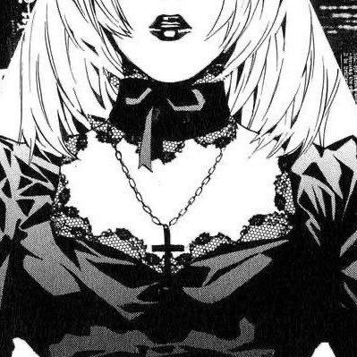 Misa Layout, Misa Amane Aesthetic, Misa Amane Icon, Misa Amane, Gothic Anime, Anime Monochrome, Anime Wall Art, Dark Anime, Art Anime